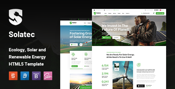 Solatec - Ecology & Solar Energy HTML5 Template