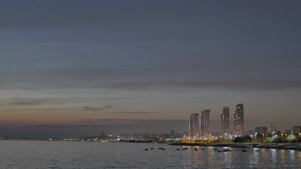 Istanbul Turkey Pendik Shoreline in the evening