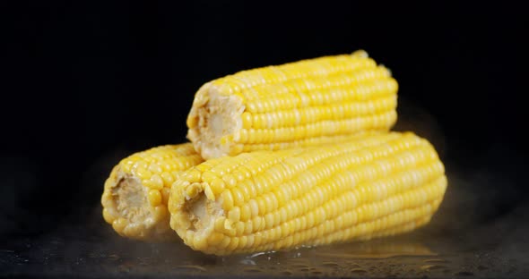 Fresh Corn with Cool Steam