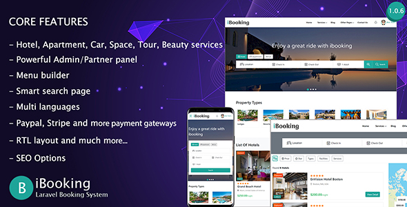 iBooking - Laravel Booking System