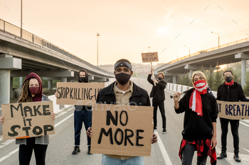 People participating in demonstration / Photodune, Misc