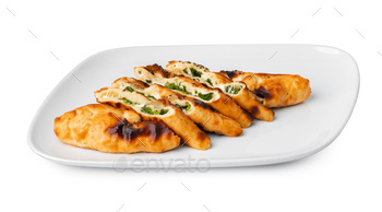 Turkish boat-shaped flatbread pide isolated on white / Photodune, Misc