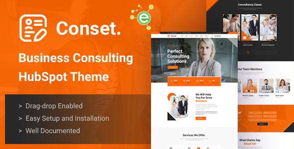 Conset - Business Consulting HubSpot Theme
