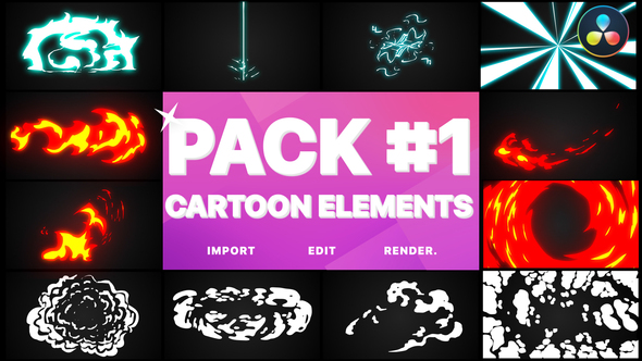 Flash FX Elements Pack 01 | DaVinci Resolve