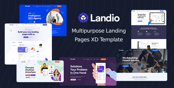 Landio - Multipurpose Landing Page XD Template