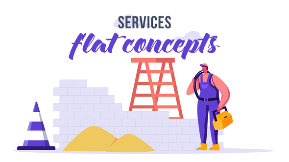 Services - Flat Concept