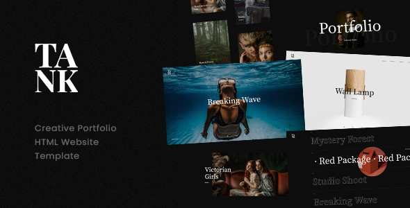 Tank - Creative Portfolio Showcase HTML Website Template