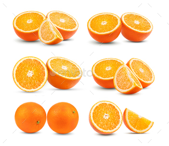 orange sliced on the white background / Photodune, Misc