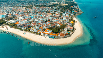 Aerial view of Zanzibar Island in Tanzania. / Photodune, Misc