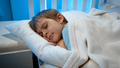 Little toddler boy sleeping on bed at his room at night. CHild resting and dreaming at night - PhotoDune Item for Sale
