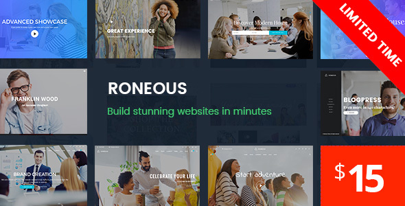 Roneous - Kreatywny, uniwersalny motyw WordPress