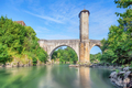 Old stone roman bridge in Orthez, France - PhotoDune Item for Sale