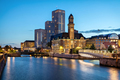 Malmo, Sweden. Beautiful cityscape with canal and skyline at dusk - PhotoDune Item for Sale