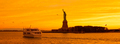 The Statue of Liberty at New York city during sunset - PhotoDune Item for Sale