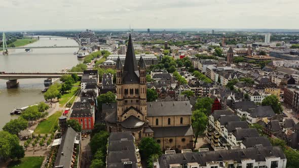 The Great Saint Martin Church is a Catholic Church in the Central of Cologne