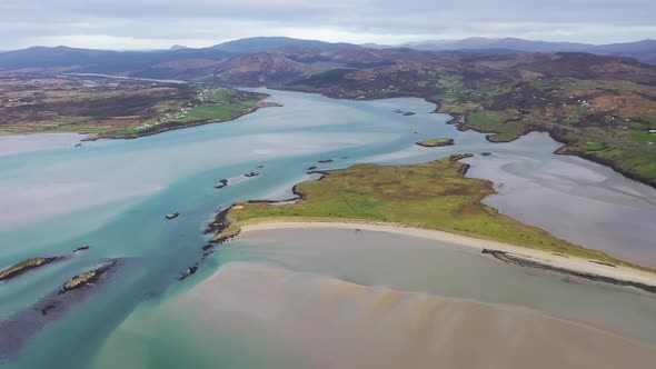 Sandy Beach in Gweebarra Bay By Lettermacaward in County Donegal  Ireland