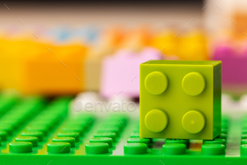 Details of children's plastic building kit close up / Photodune, Misc