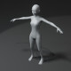 Girl Kid Body Base Mesh 3D Model 10k Polygons - 3DOcean Item for Sale