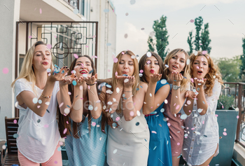 Beautiful Women Friends Having Fun At Bachelorette Party / Photodune, Misc
