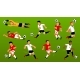 Set of Playing Soccer Players with the Ball - GraphicRiver Item for Sale