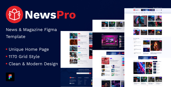 NewsPro - Blog & Magazine Figma Template