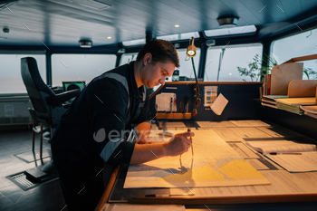 tch on Bridge . He does chart correction of nautical maps and publications. Work at sea