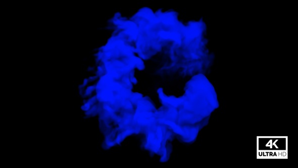 Circled Moving Blue Smoke alt