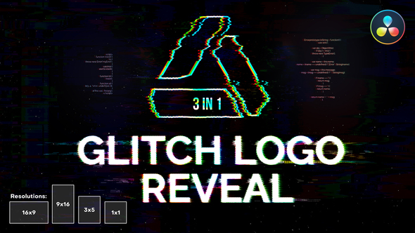 Glitch Logo Reveal | For DaVinci Resolve