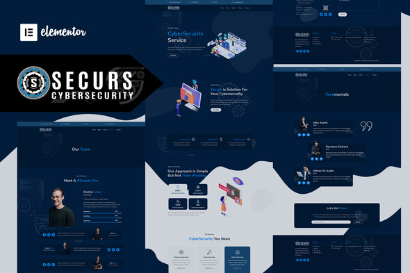 Securs - Cyber Security Service Elementor Template Kit