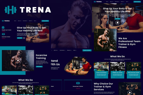 Trena - Sport & Fitness Trainer Services Elementor Template Kit