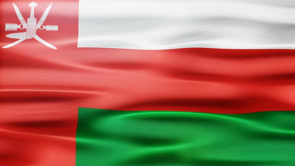 Oman Flag Waving