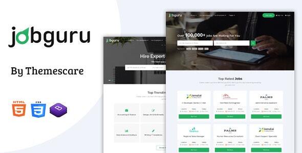 Jobguru - Job Board HTML Template