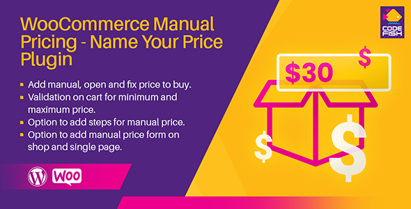 WooCommerce Manual Pricing - Name Your Price Plugin