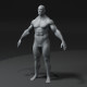 Superhero Male Body Base Mesh 3D Model 10k Polygons - 3DOcean Item for Sale