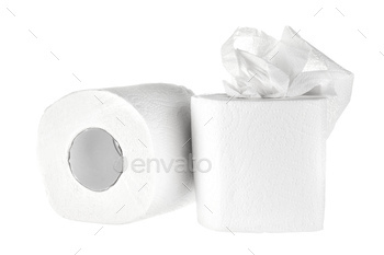 toilet paper isolated on white background. creative photo / Photodune, Misc