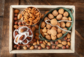 Selection of nuts and dates - PhotoDune Item for Sale