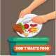 Don`t Waste Food, World Food Day and International Awareness Day Food Loss and Waste Vector - GraphicRiver Item for Sale