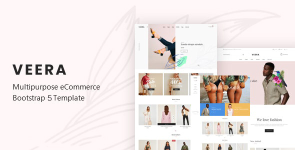 Veera - Fashion Minimal Website Template using Bootstrap 5