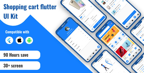 Flutter Shopping Cart UI KIT