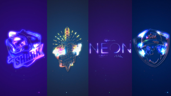 Quick Neon Logo Reveal