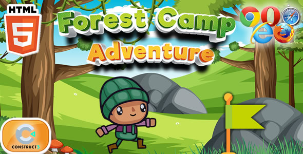Forest Camp Adventure - HTML5 Game (Construct 3)