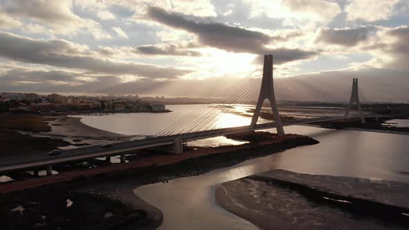 fly over the river to show landscape view