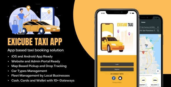 GrabCab React Native Taxi Rezerwacja Pełna aplikacja