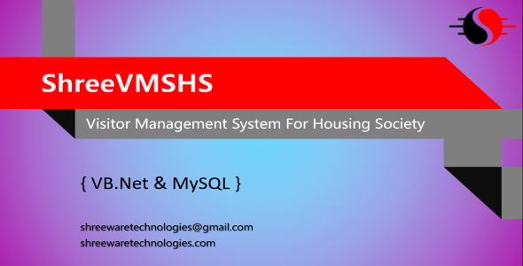 ShreeVMSHS - Visitor Management System for Housing Society in VB.Net and MySQL