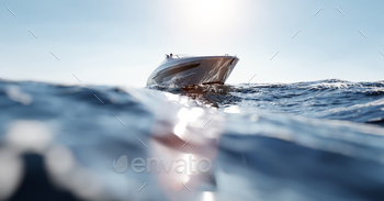 Catamaran motor yacht on the ocean / Photodune, Misc
