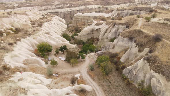 Aerial View Cappadocia Landscape