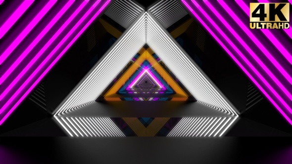 Colorful Triangular Tunnels Loop 5 Pack