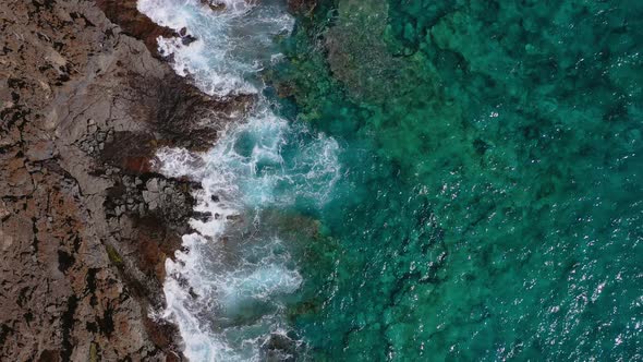 Top View of a Deserted Coast