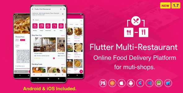 Flutter Multi-Restaurant (FoodPanda, GrabFood - Mobile Food Delivery Platform For iOS & Android) 1.7