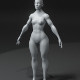 Superhero Female Body Base Mesh 3D Model 10k Polygons - 3DOcean Item for Sale